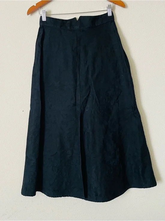 Vintage Wahmaker SIZE 10 & 12 black Victorian floral style jacket and skirt set - Picture 11 of 15